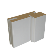 Деталь короба телескопическая Глянец 70х28х2070 белый с уплотнителем